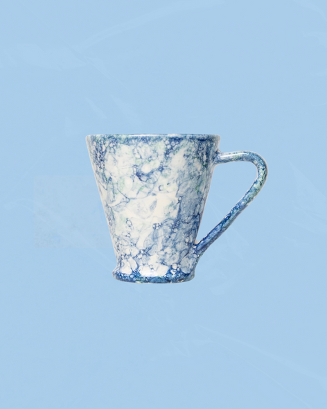 ceramic mug - blue marble