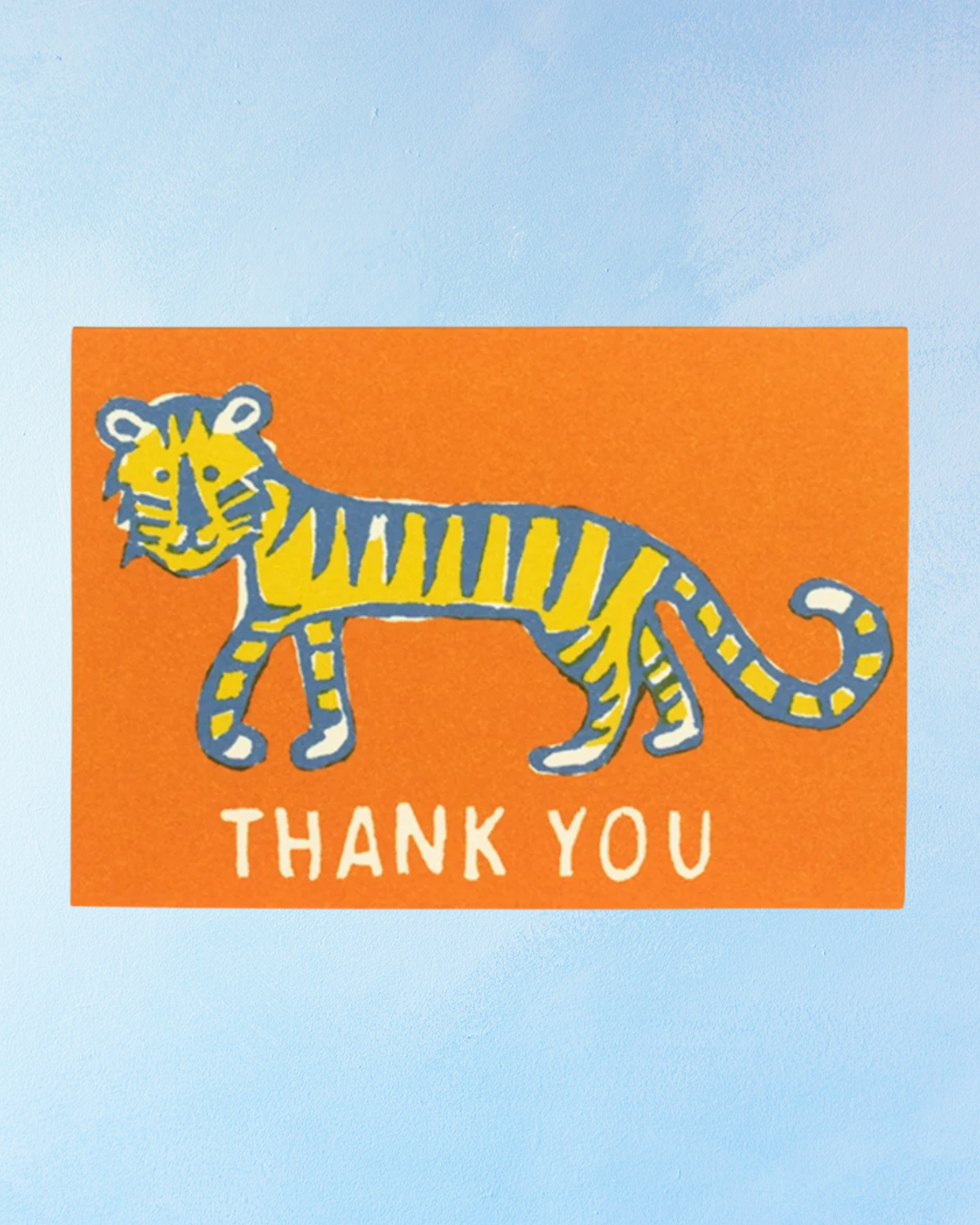 greeting card - thank you little tiger (6 pack)