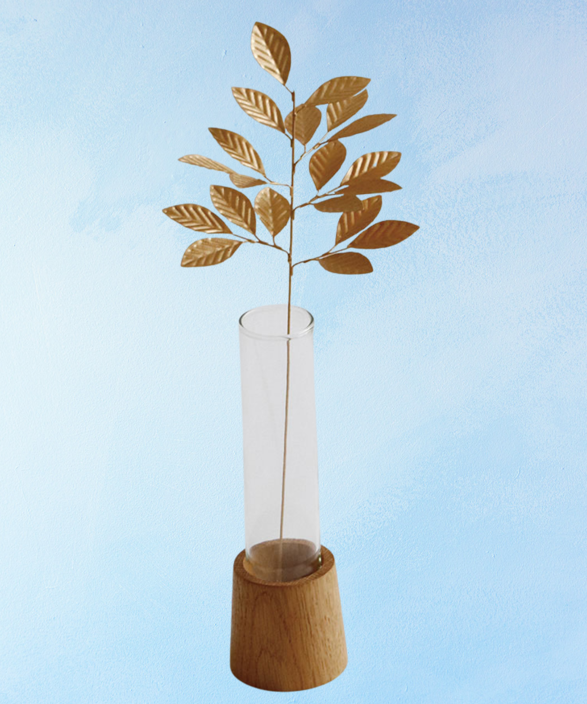 tin branch with leaves