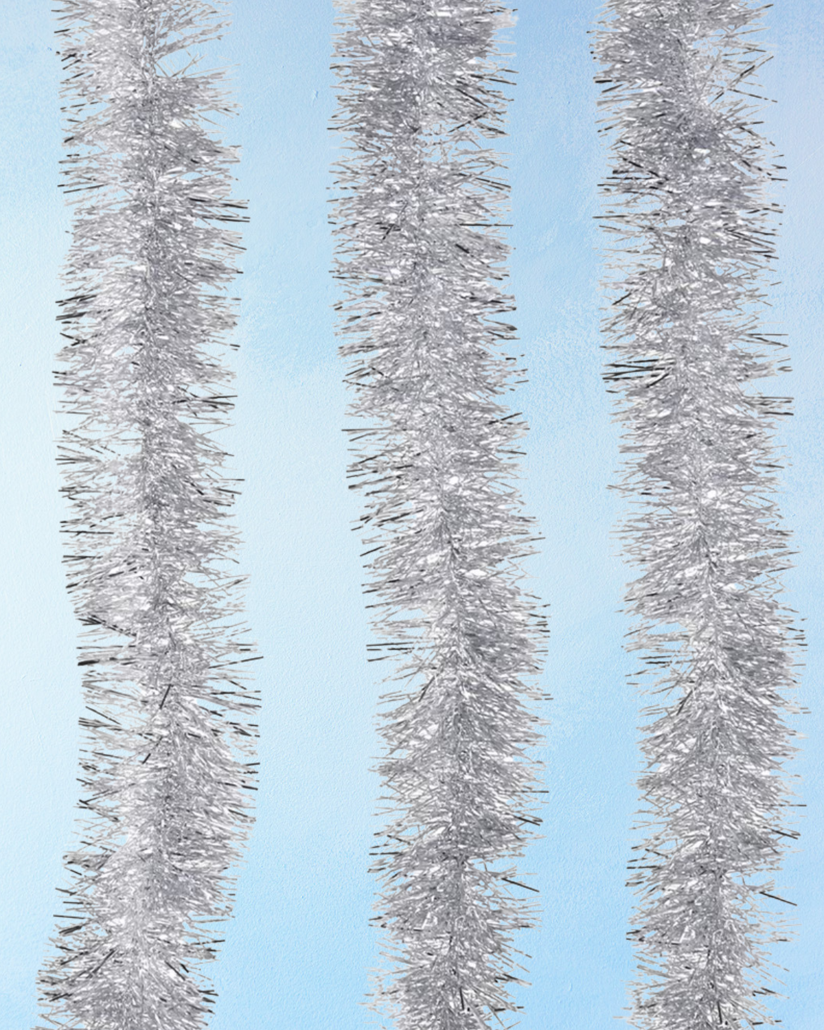 garland - retro tinsel silver