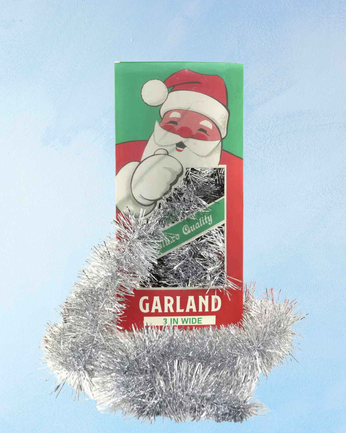 garland - retro tinsel silver