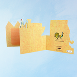 greeting card - tin toys concertina