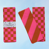 tissue paper - ginger & fluoro pink