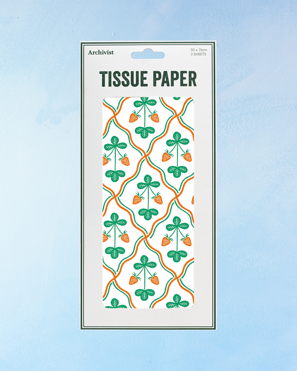 tissue paper - strawberries