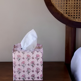 tissue box cover - ditsy floral blush