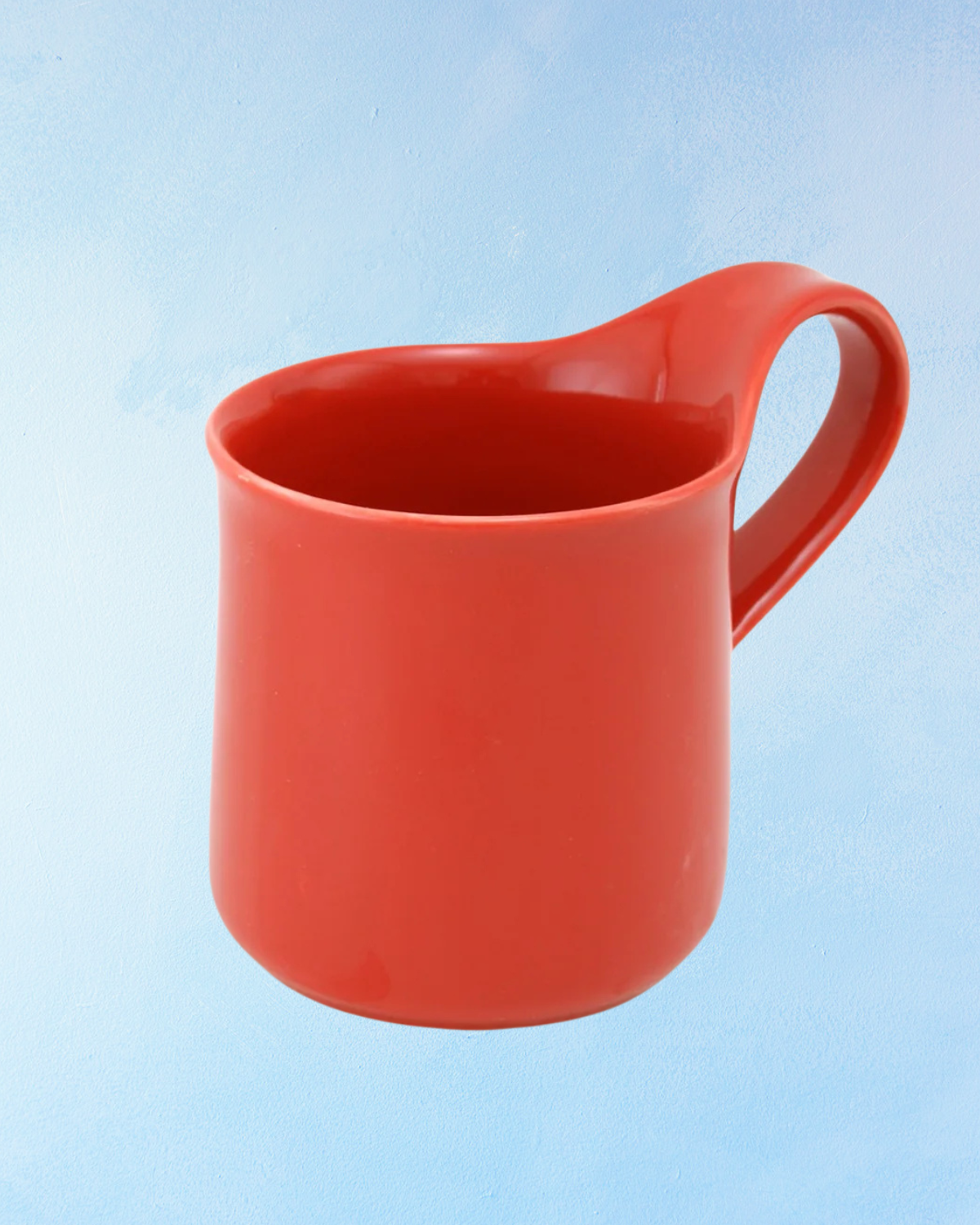 ceramic - cafe mug: - tomato