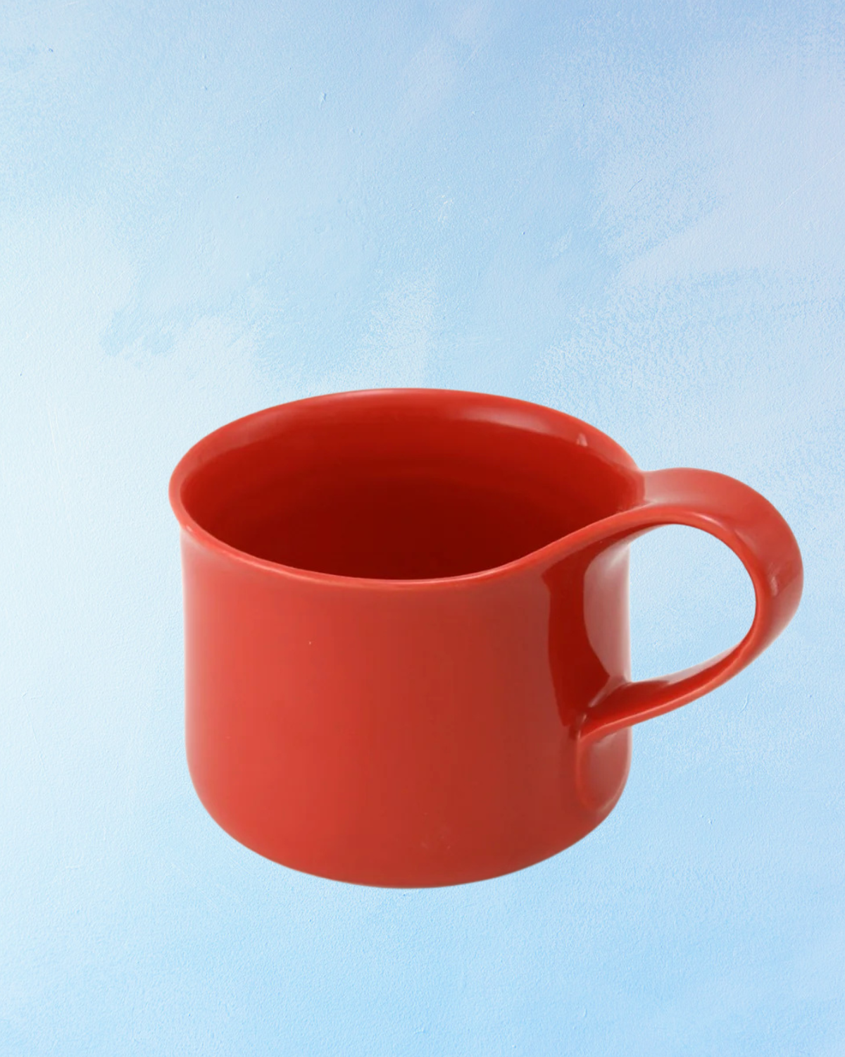 ceramic - cafe mug: - tomato