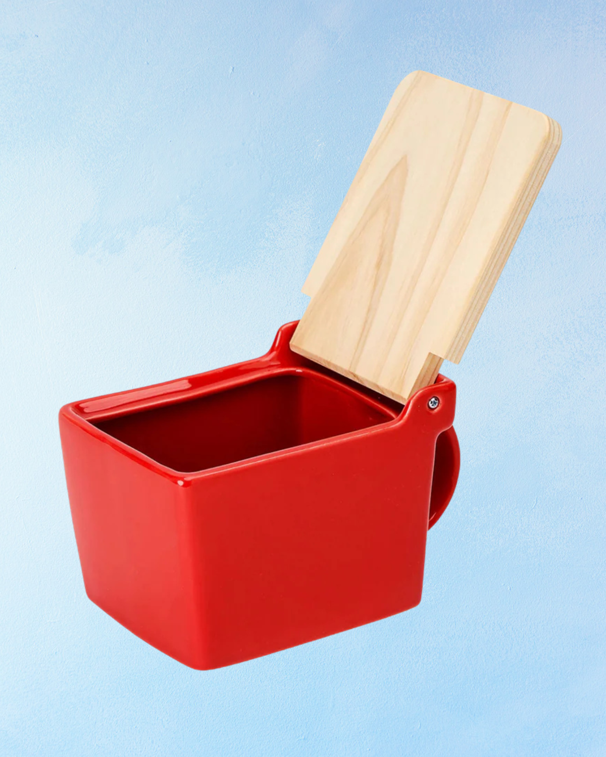 ceramic salt cellar - tomato