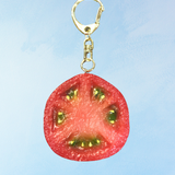 keychain - uncanny tomato slice