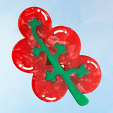 mini side hair clip - tomato