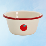 enamelware - soup bowl: tomato