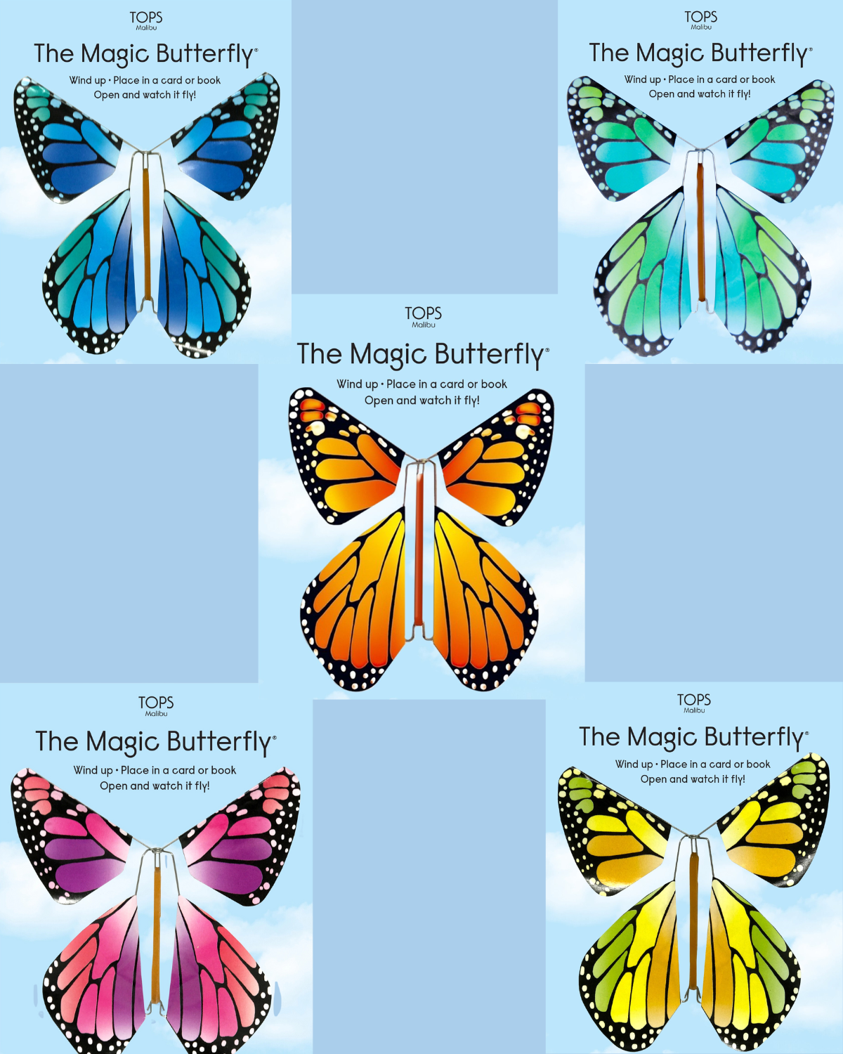card surprise - magic butterfly