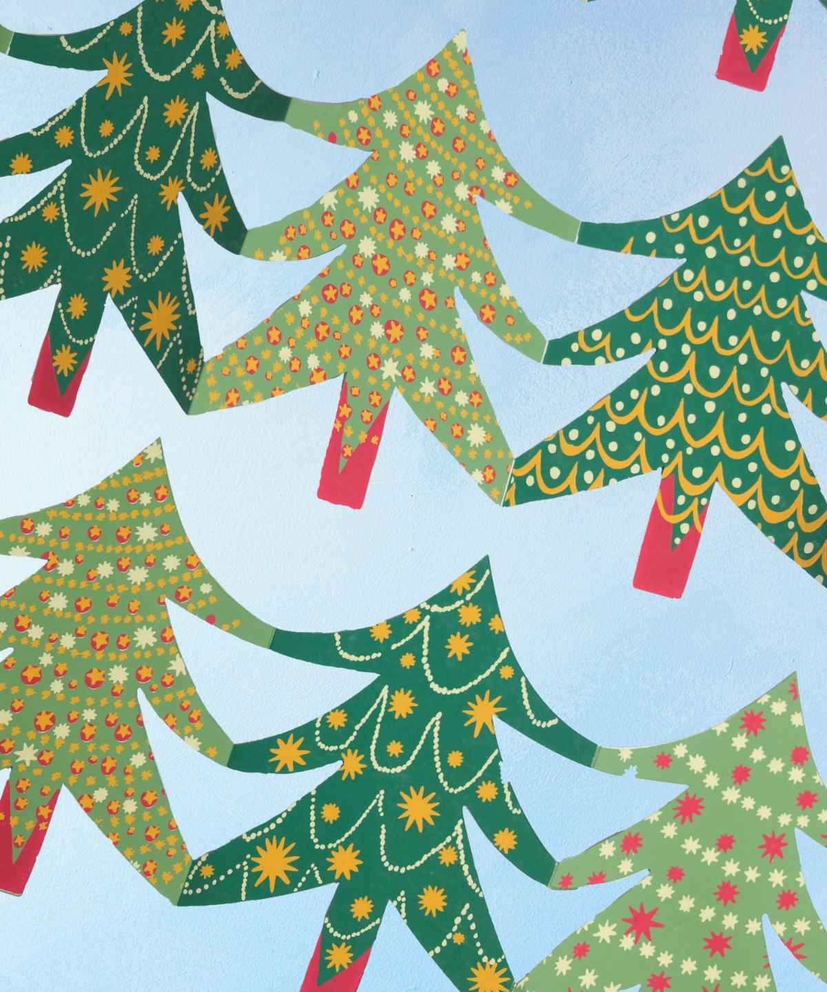 garland - christmas tree concertina