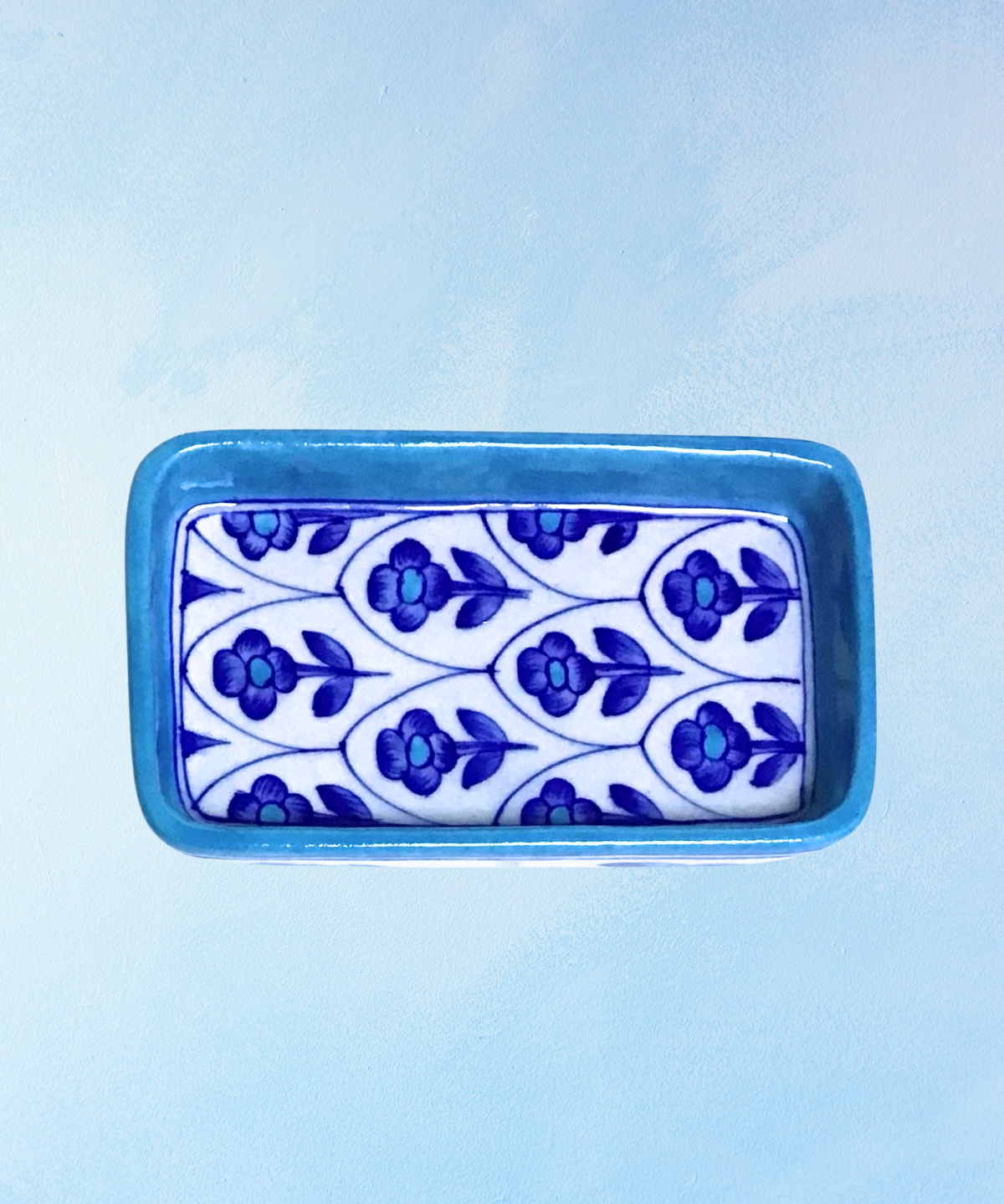 trinket dish - blue pottery (multiple styles)