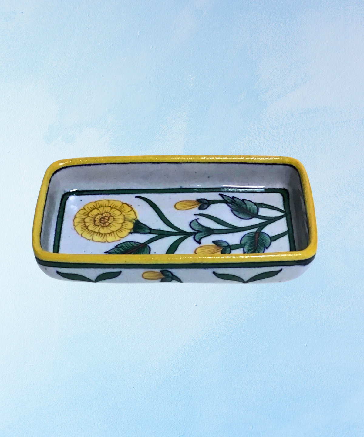 trinket dish - blue pottery (multiple styles)