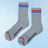 socks - boyfriend - true grey
