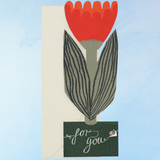 greeting card - stand-up tulip