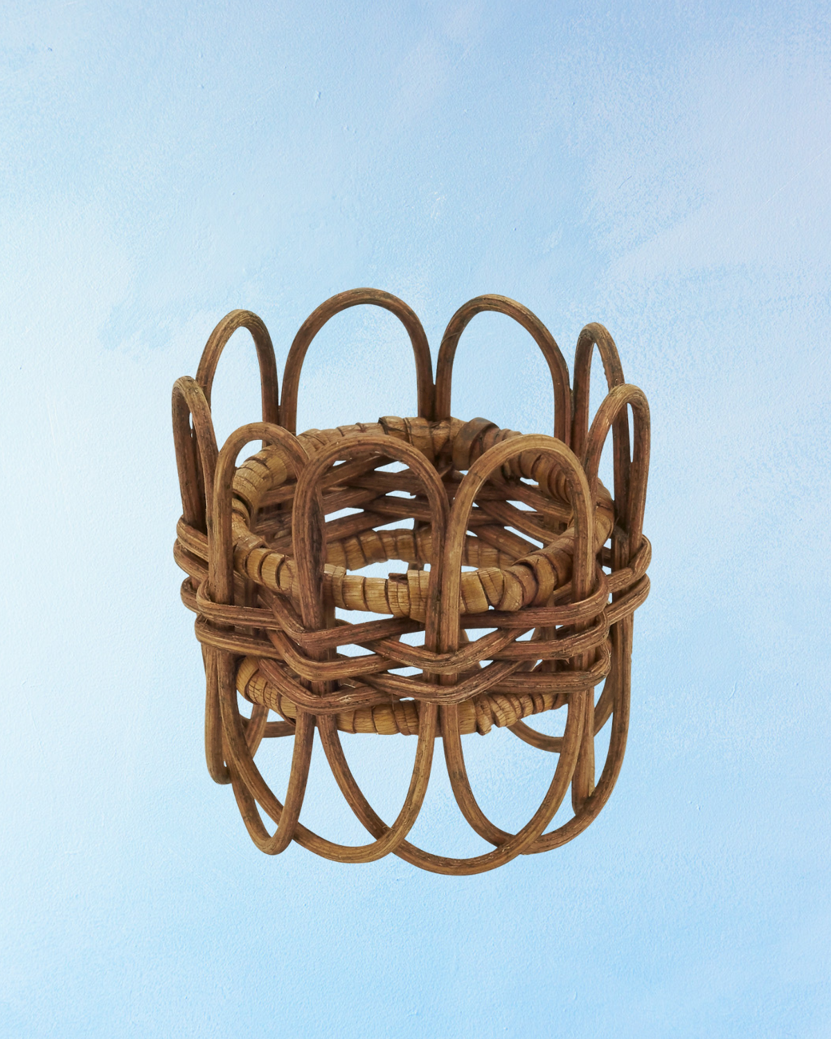 napkin ring - twisted rattan