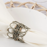 napkin ring - twisted rattan