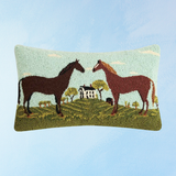 pillow - two horses