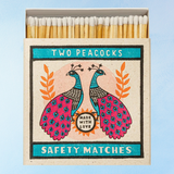 fancy matches - two peacocks