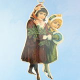 ornament - two victorian girls