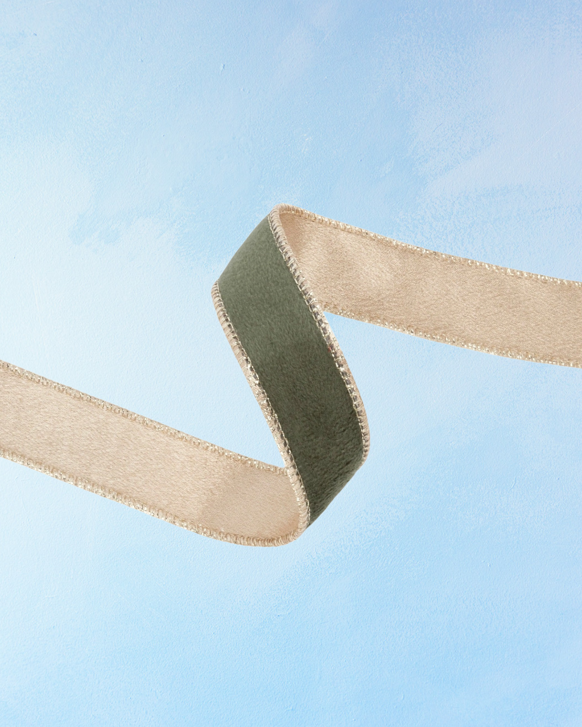 ribbon - 1 inch: reversible velvet, wired