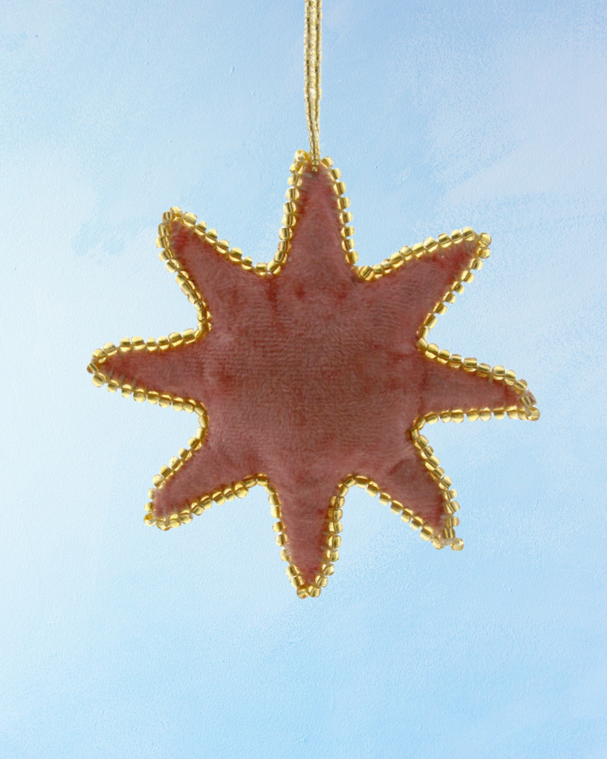 ornament - velvet eight point star