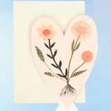 greeting card - hearts concertina