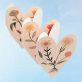 greeting card - hearts concertina
