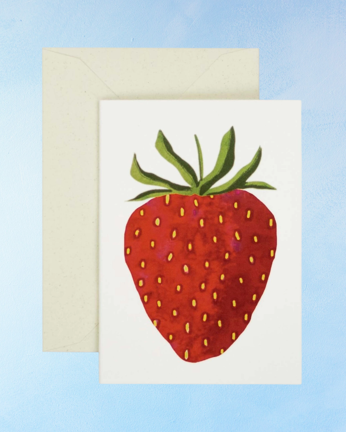 greeting card - little strawberry
