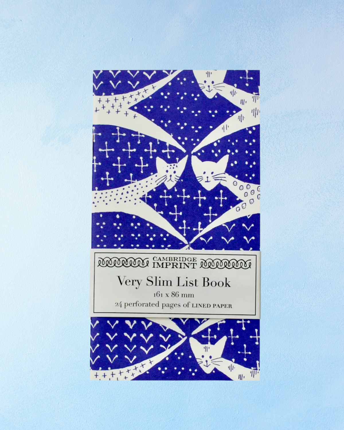 very slim list book - cats