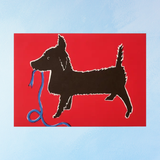 greeting card - very naughty dog