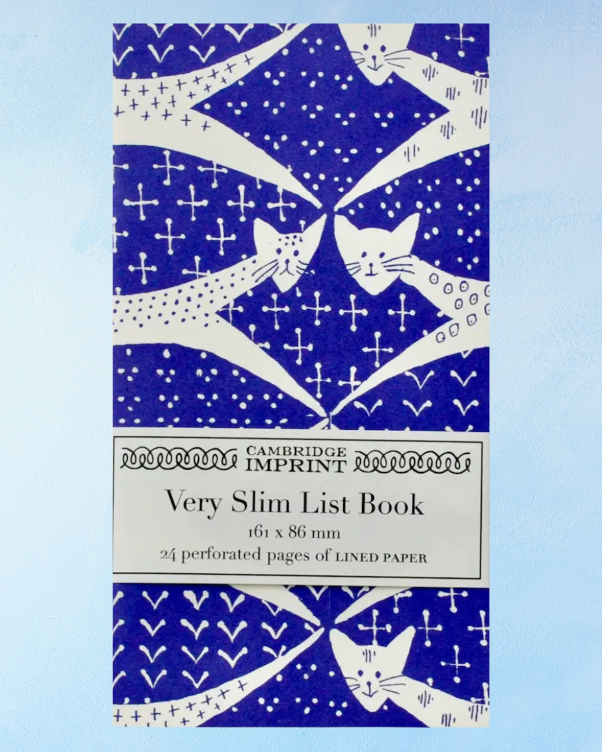 very slim list book - cats