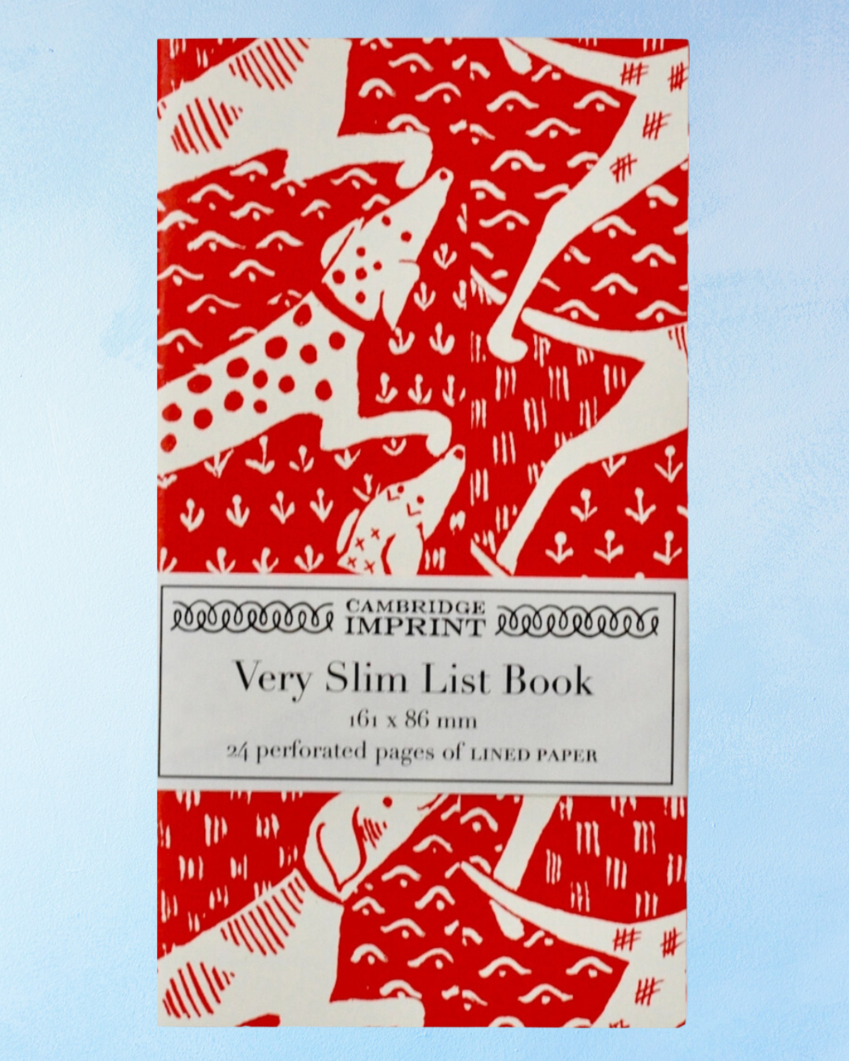 very slim list book - dogs