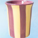 gobelet en céramique - lilas et jaune