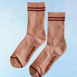 socks - boyfriend - vintage pink