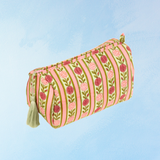 travel bag - vintage floral stripes
