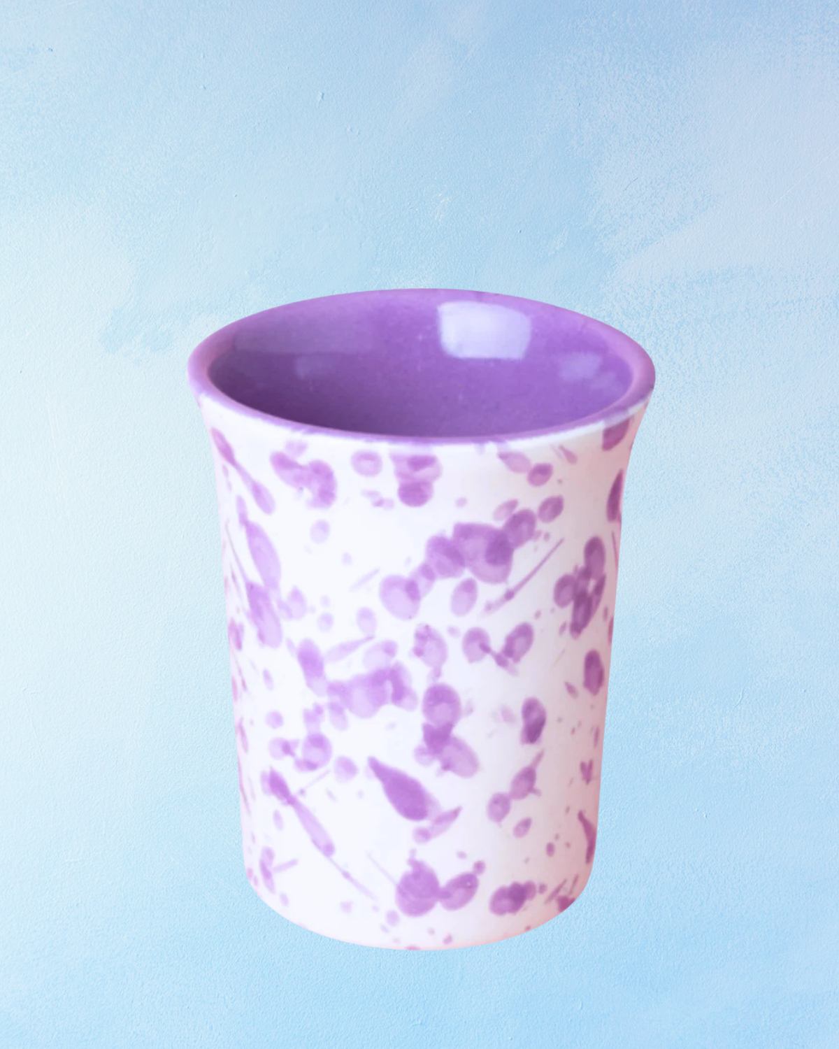ceramic - splatter violet tumbler