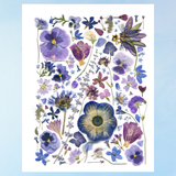 tea towel - violet botanicals