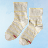 socks - wally - lemon stripe