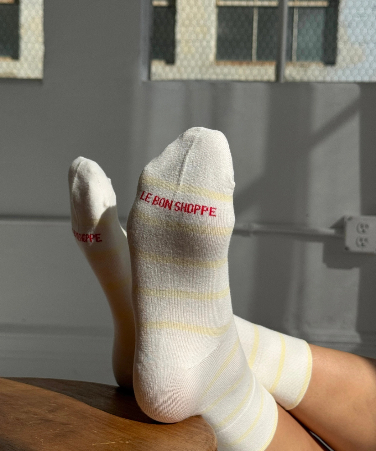 socks - wally - lemon stripe