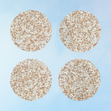 coasters - mint chip speckled cork (set of 4)
