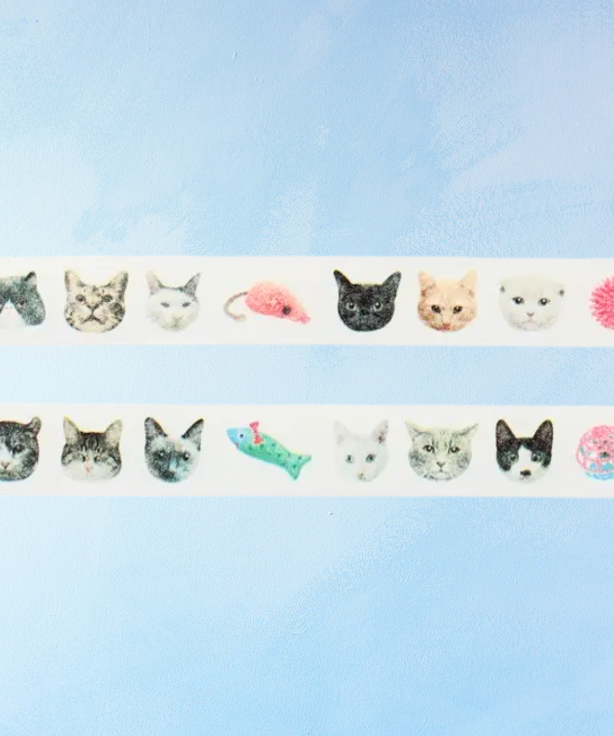 washi tape - cat faces