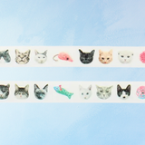 washi tape - cat faces