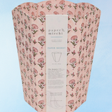 waste paper basket - ditsy floral blush