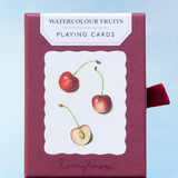 playing cards - watercolour fruits