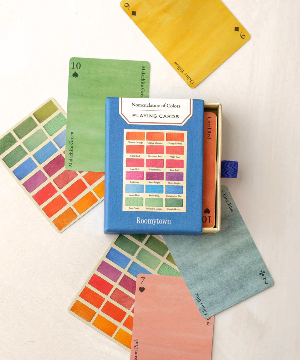 jeu : cartes à jouer - guide des couleurs à l'aquarelle