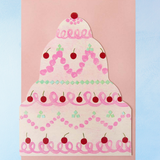 greeting card - wedding cake