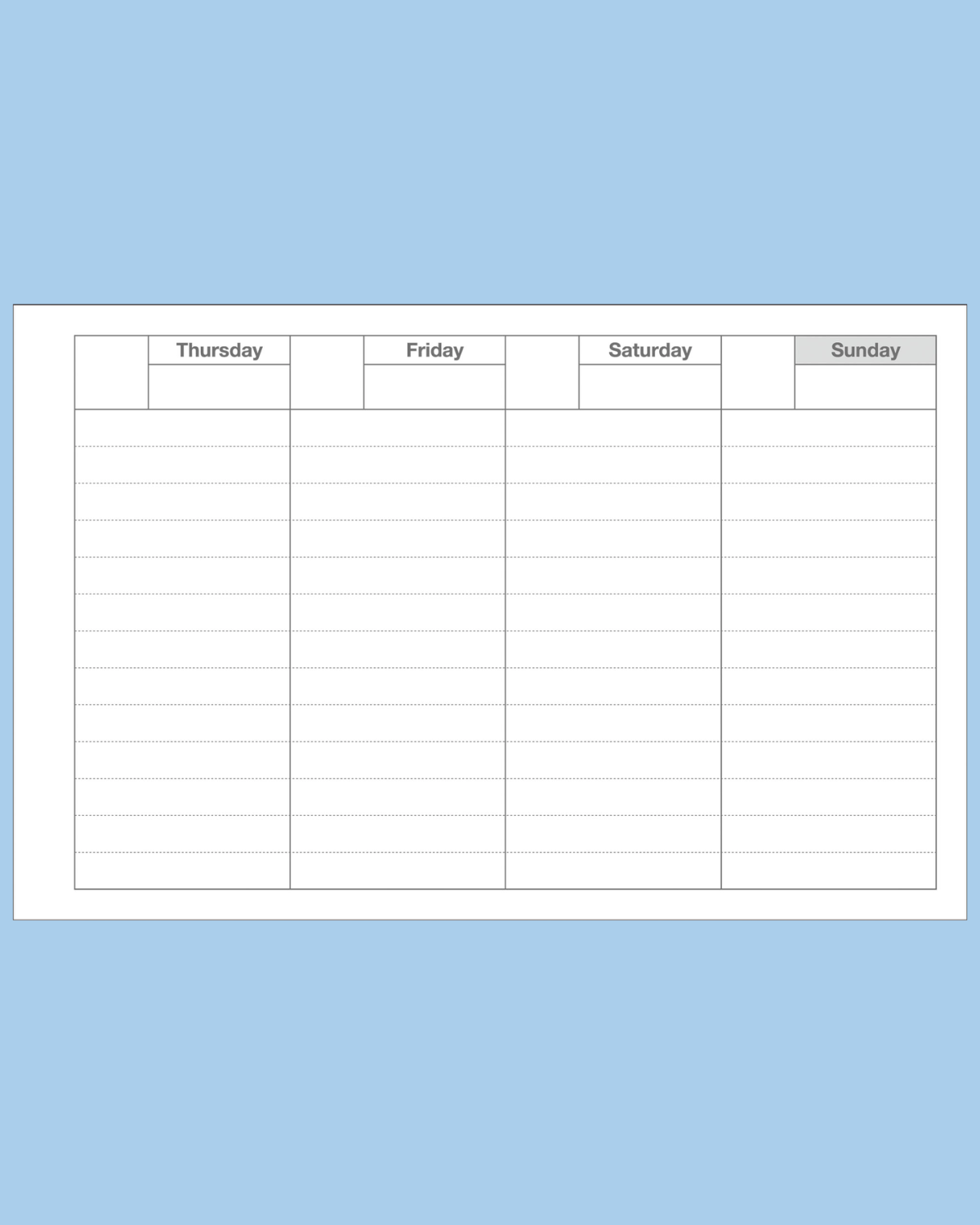 weekly planner - beige